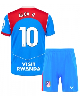 Billige Fotballdrakt Atletico Madrid Alex Baena #10 Replika Tredjedraktsett Barn 2025-26 Kortermet (med bukser)